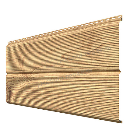 Металлический сайдинг Металл Профиль L брус XL Волна, 0.5 ECOSTEEL, сосна