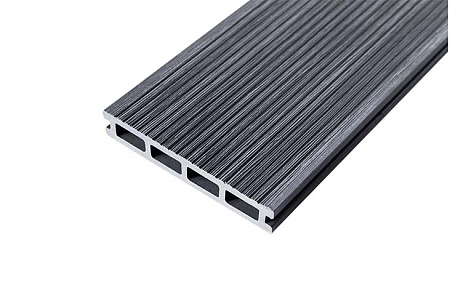 Террасная доска Grand Line Винтаж 3D, 4000x150x25 мм, темно-серый