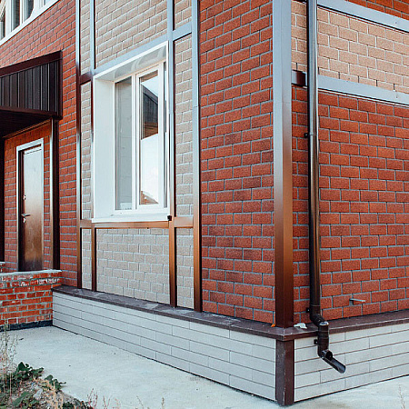 Фасадная плитка 1000х250 мм (2 кв.м/уп.) Технониколь Hauberk Кирпич, терракотовый