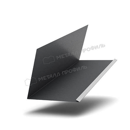 Планка примыкания верхняя к трубе FASTCLICK MattMP 0.5, 250х240х2000 RAL 7024 темно-серый