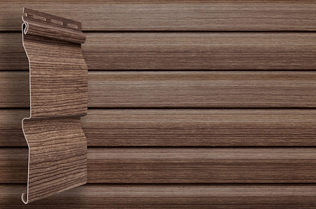 Сайдинг виниловый Grand Line Тундра, корабельный брус D4 Slim, 3х0.203 м, кедр