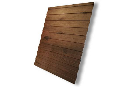 Профнастил С8A Гранд Лайн / Grand Line 0.45 Print elite Zn 140, цвет Nutwood (Орех)