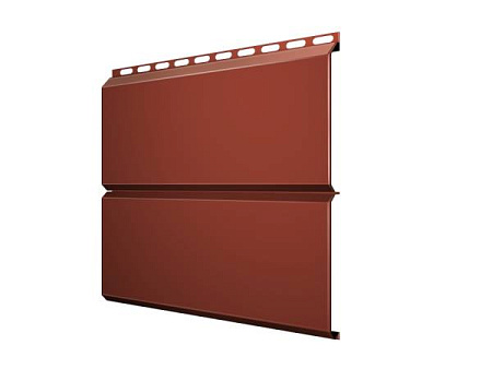 Металлический сайдинг Гранд Лайн / Grand Line профиль ЭкоБрус, Satin Matt 0.5, цвет Ral 8004 (терракота)