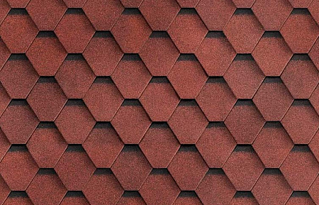 Гибкая черепица Технониколь Shinglas Ультра самба, рубин, 3 м2/упак