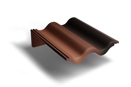 Пультовая черепица Kriastak, коричневый Antik