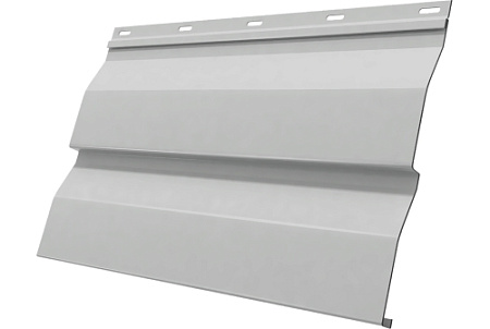 Металлический сайдинг Гранд Лайн / Grand Line профиль Корабельная доска Drap ТХ 0.45 с пленкой Ral 7047 телегрей 4